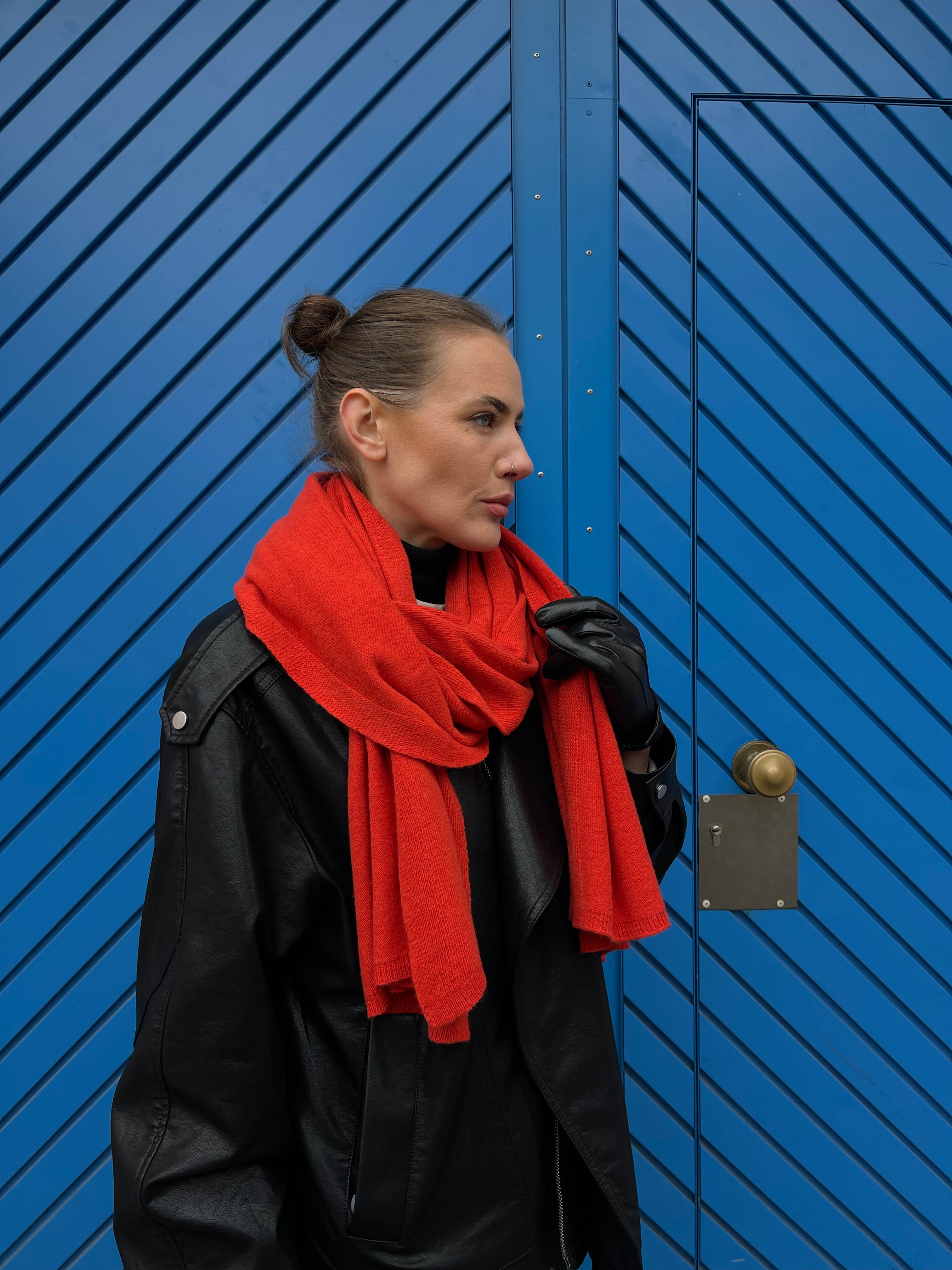 Wool and cashmere scarf