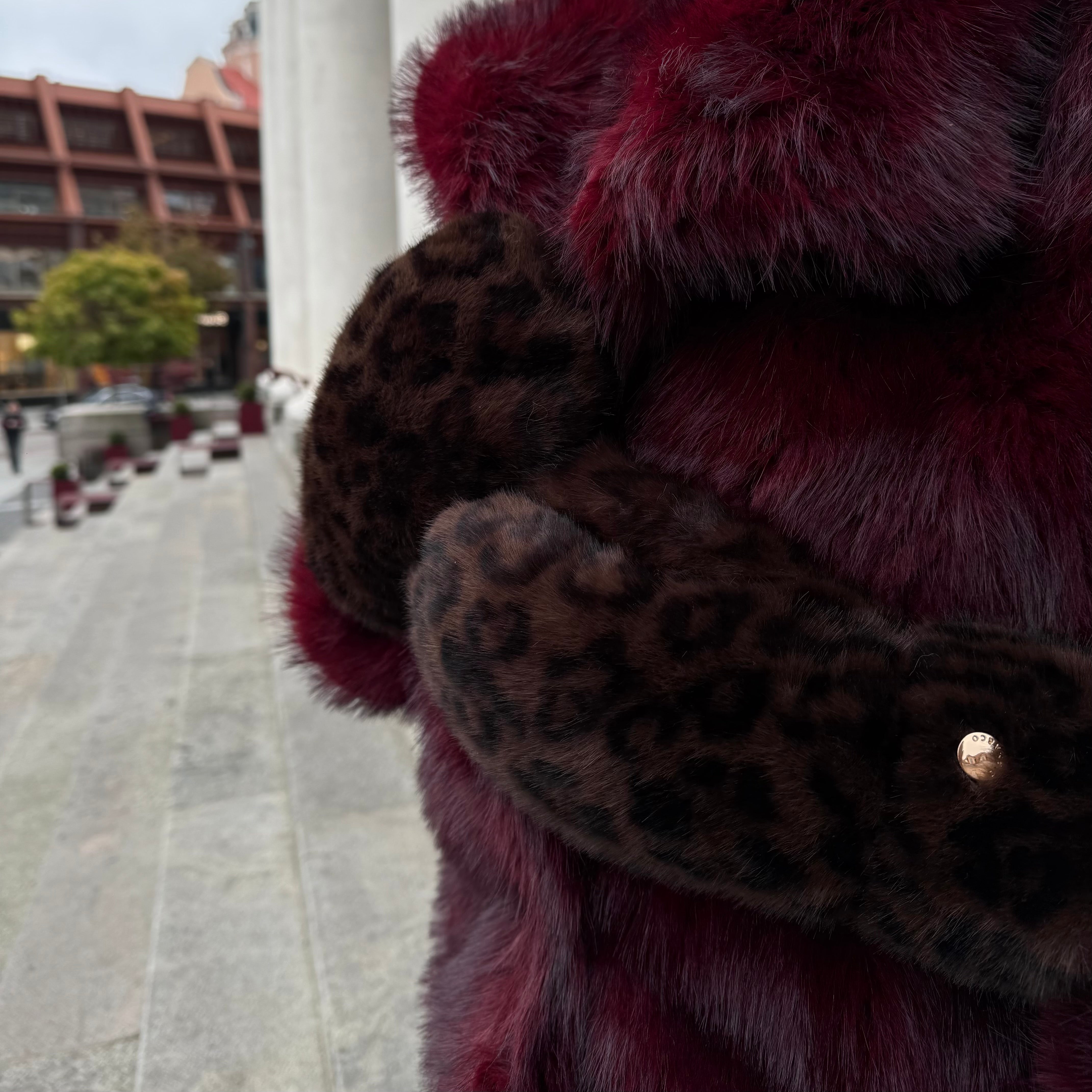 Pirštinės su kailiuku