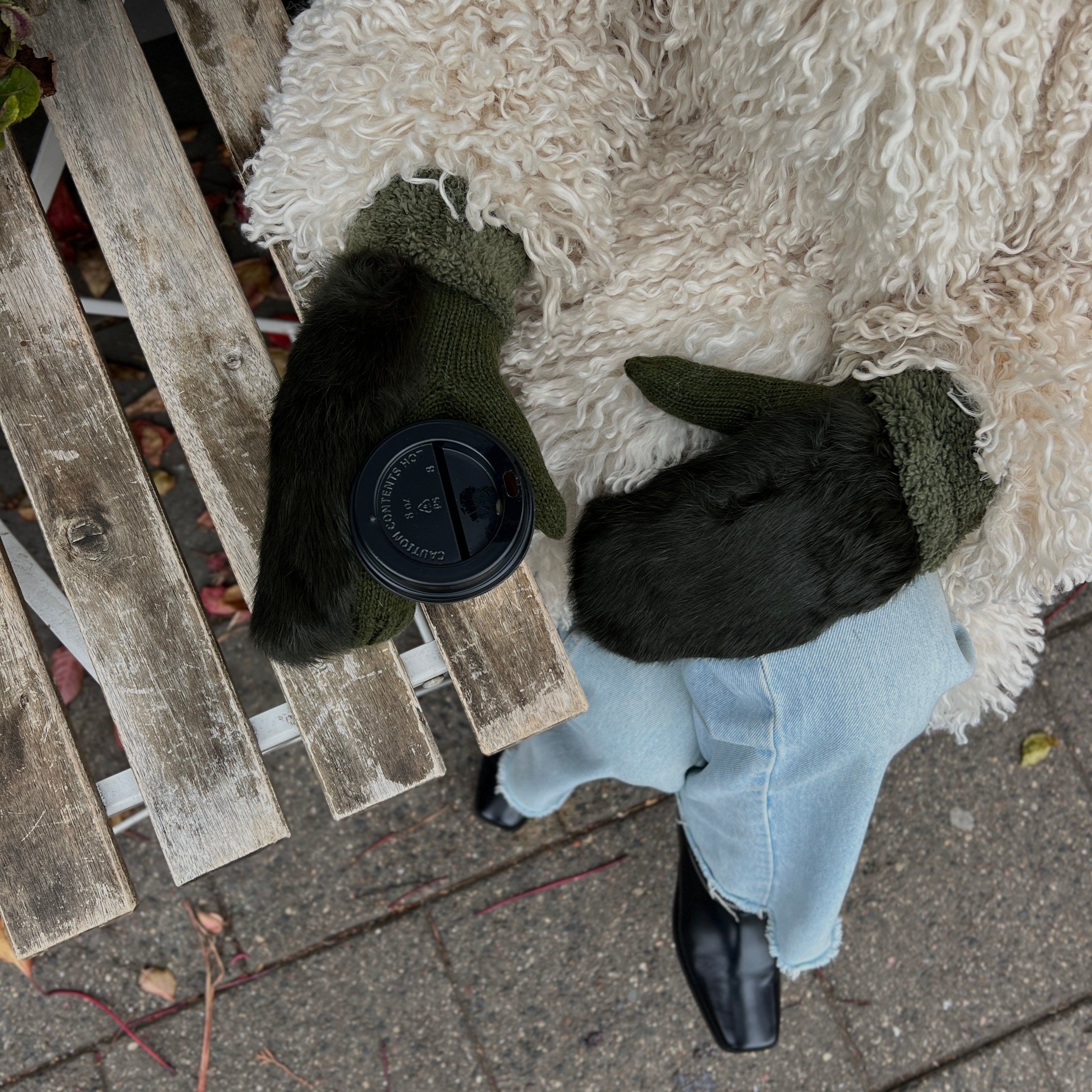 Fäustlinge mit Fell