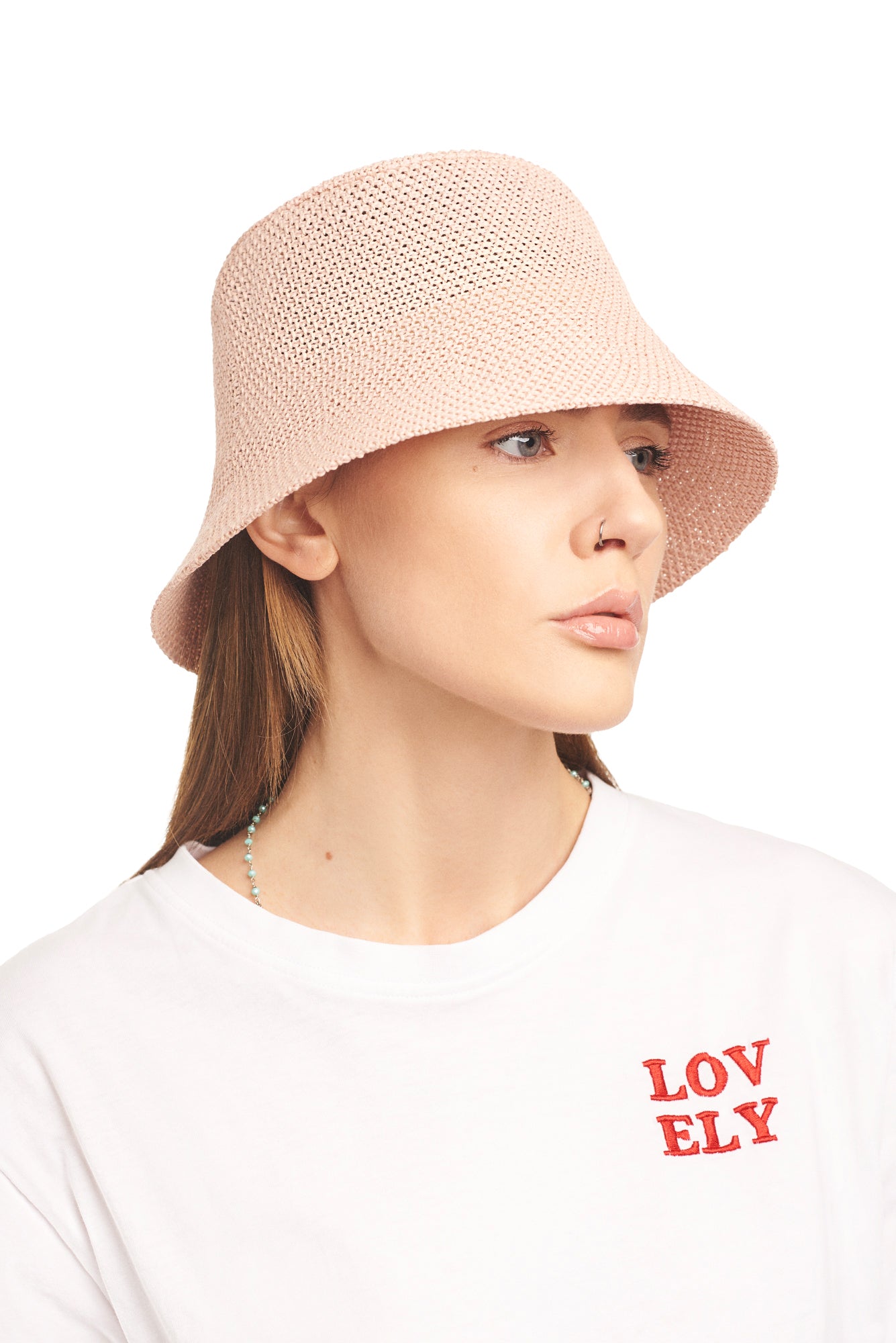 d'Ivoire raffia bucket hat